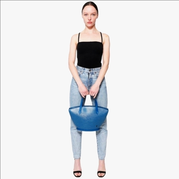 Louis Vuitton Handbags - LOUIS VUITTON Saint Jacques PM Shoulder Bag Epi Leather Blue